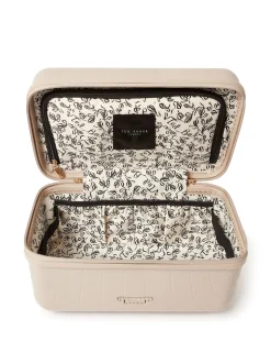 Ted Baker Nude Icon Case Croc Vanity Case