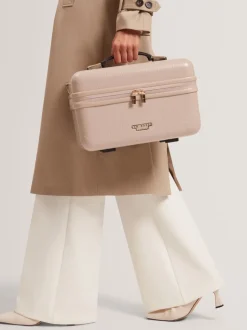 Ted Baker Nude Icon Case Croc Vanity Case