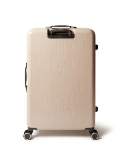 Ted Baker Nude Icon Case Croc Large Suitcase