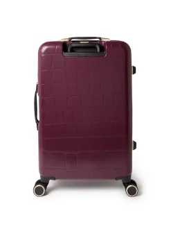 Ted Baker Red Icon Case Croc Medium Suitcase