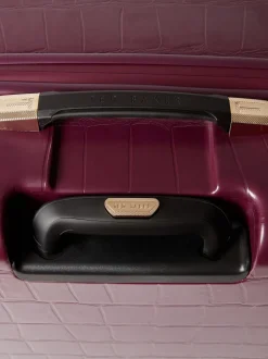Ted Baker Red Icon Case Croc Medium Suitcase