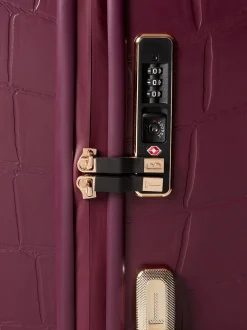 Ted Baker Red Icon Case Croc Medium Suitcase