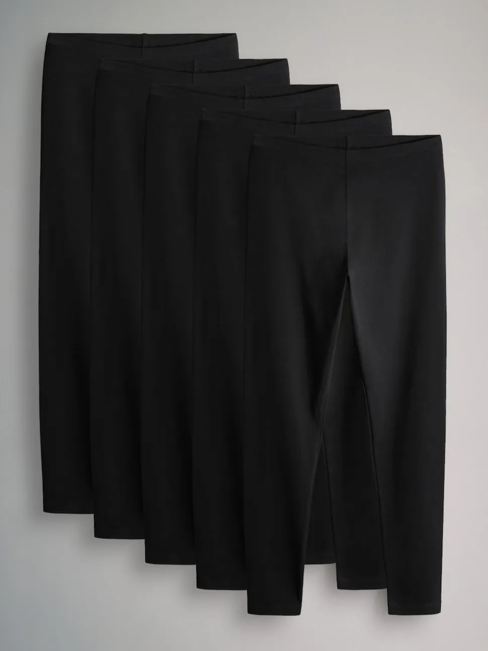 The Set 5 Pack Basic Leggings Black