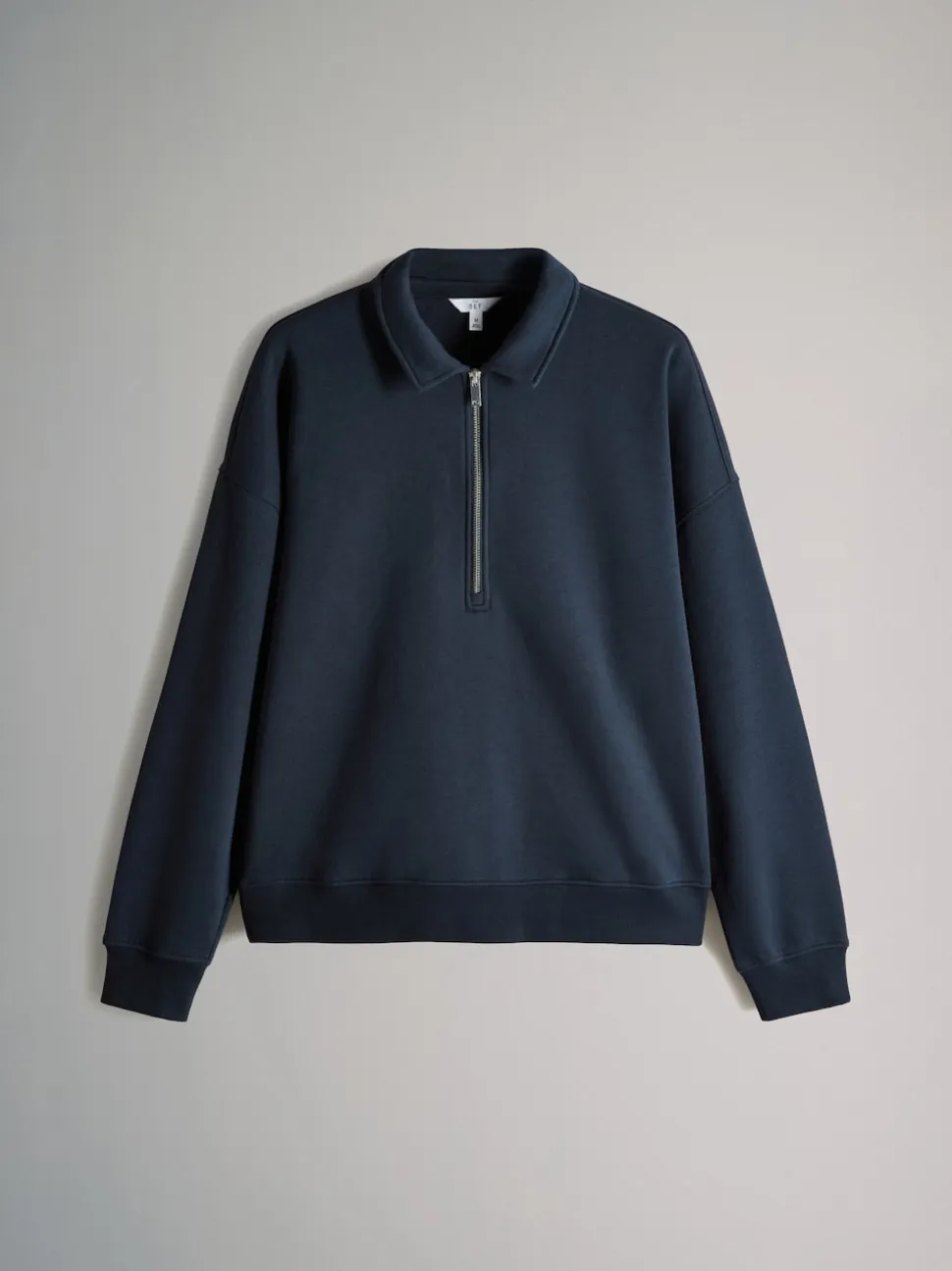 The Set 2 Pack Collared Zip Sweatshirt Navy/Light Brown