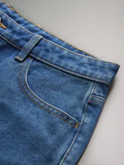 The Set 3 Pack Denim Shorts Mid Blue/Ecru/Black