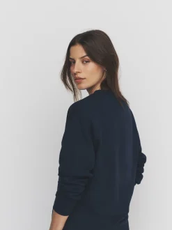 The Set 2 Pack Henley Sweatshirts Navy/Grey Marl