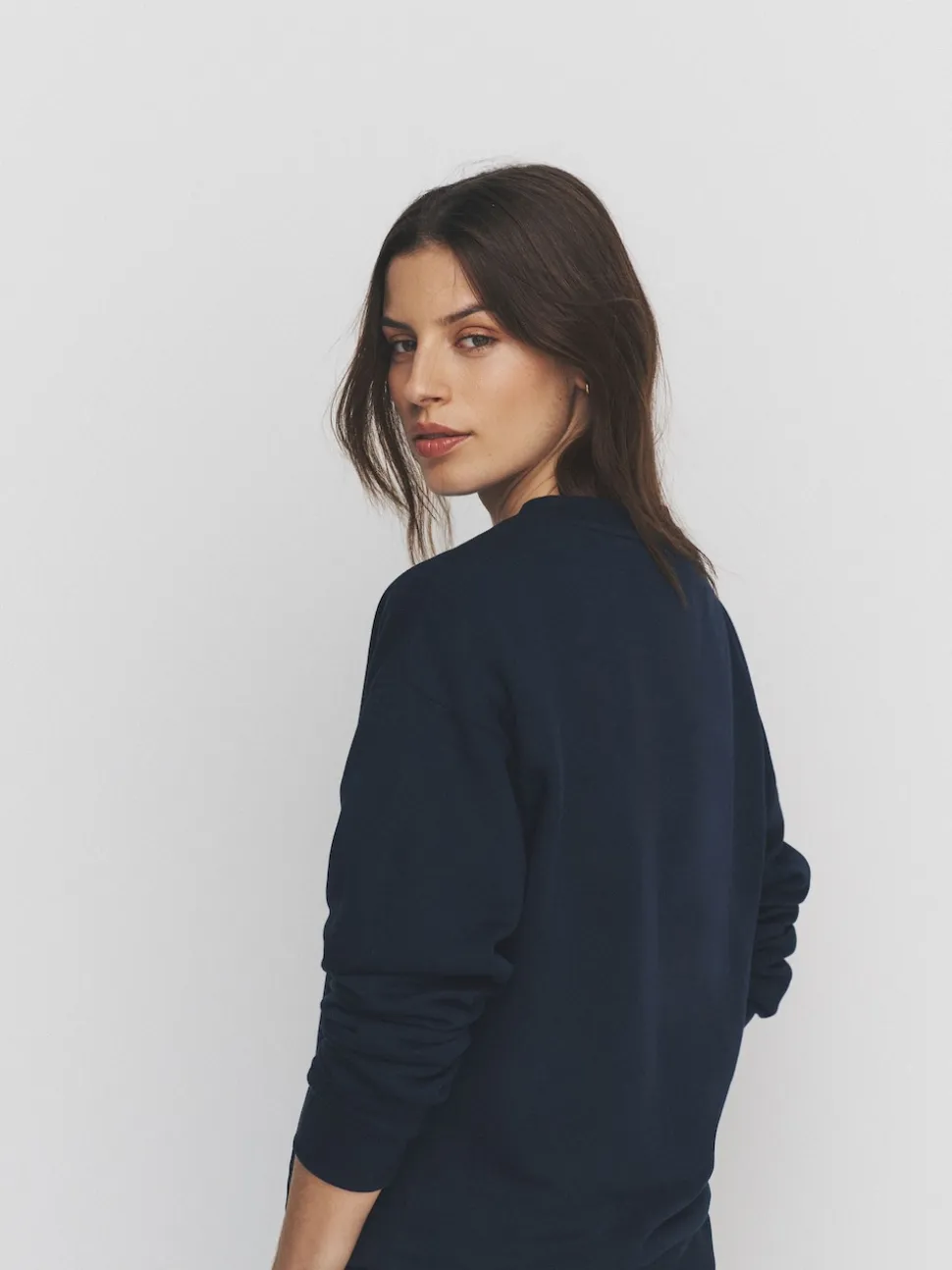 The Set 2 Pack Henley Sweatshirts Navy/Grey Marl