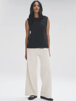The Set 2 Pack Knitted Vest Tank Tops With Wool Chocolate Brown/Navy Blue