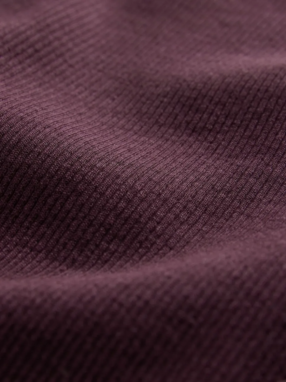 The Set 3 Pack Long Sleeve Button Through Rib T-Shirt Black/Chocolate Brown/Berry