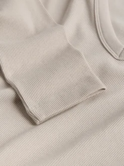 The Set 5 Pack Long Sleeve V-Neck Ribbed T-Shirts Multi