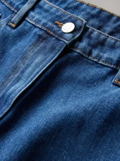 The Set 2 Pack Low Rise Wide Leg Denim Jeans Black/Mid Blue