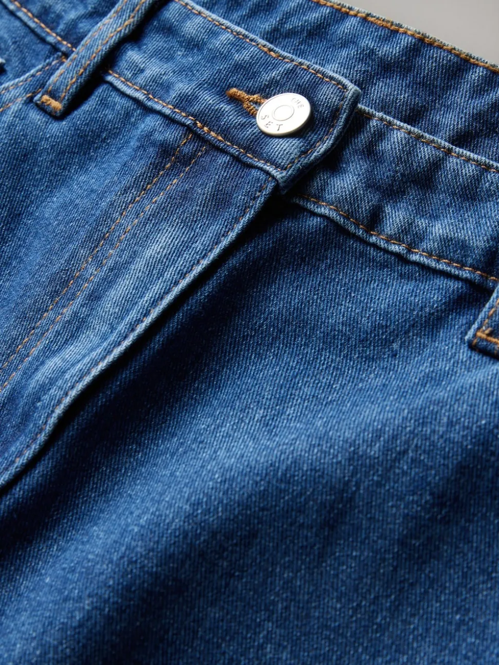 The Set 2 Pack Low Rise Wide Leg Denim Jeans Black/Mid Blue