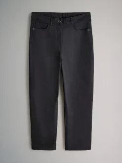 The Set 2 Pack Mom Jeans Black/Dark Blue
