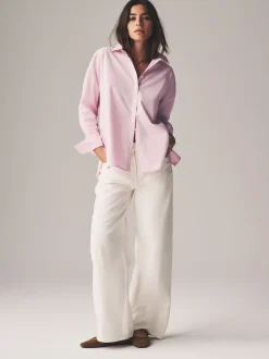 The Set 2 Pack Oxford Shirts Pale Pink/White
