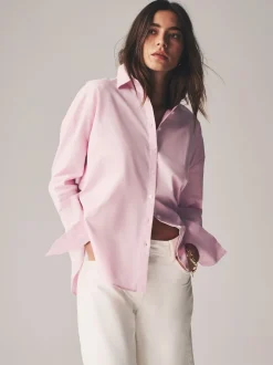 The Set 2 Pack Oxford Shirts Pale Pink/White