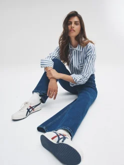 The Set 2 Pack Patch Pocket Wide Leg Jeans Indigo Blue/Black