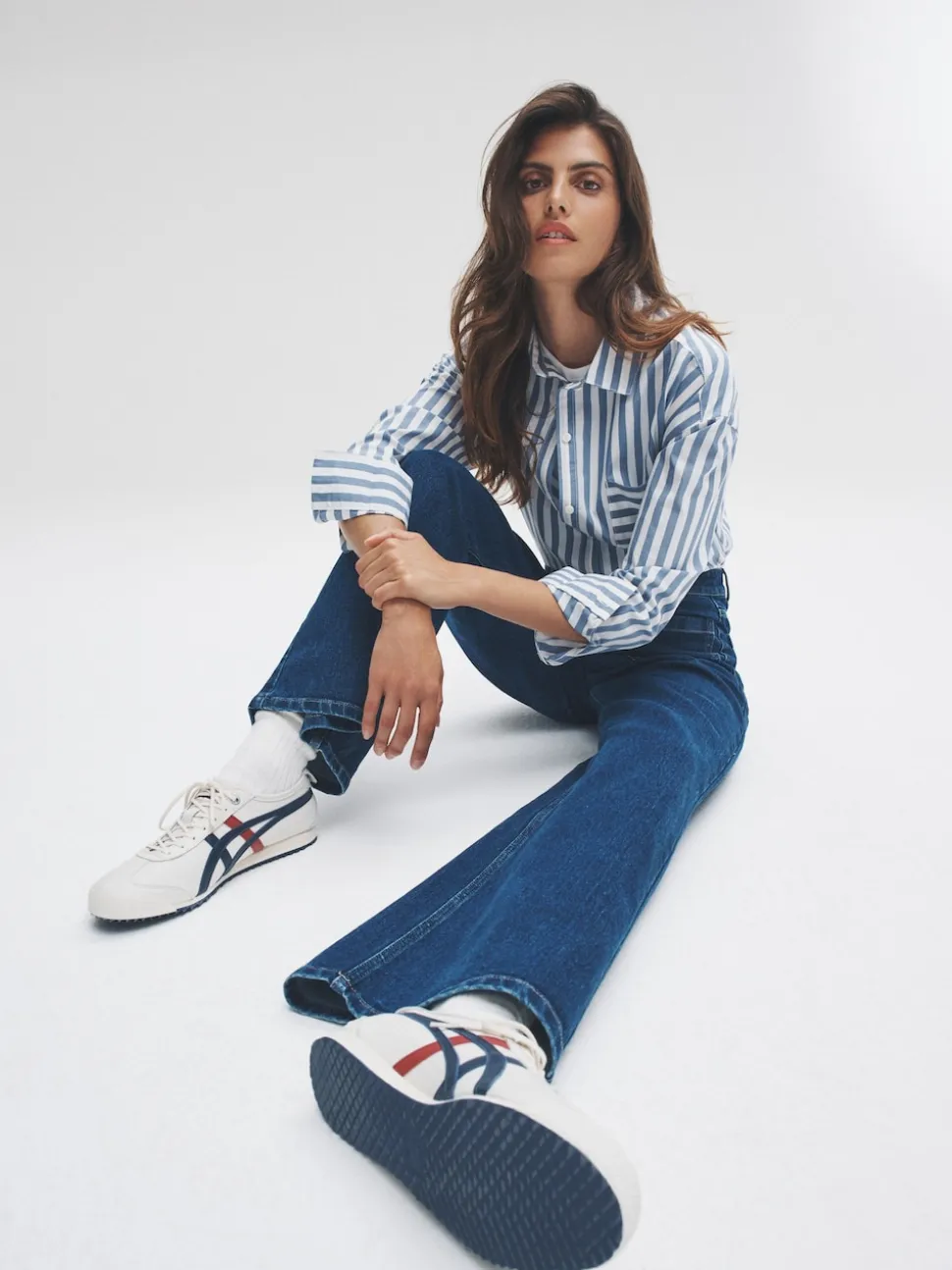 The Set 2 Pack Patch Pocket Wide Leg Jeans Indigo Blue/Black