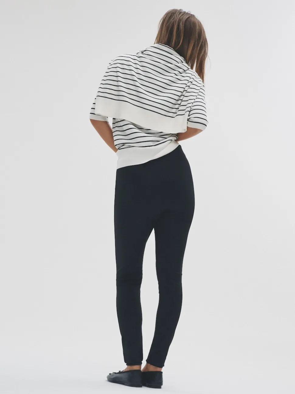 The Set 2 Pack Ponte Leggings Black