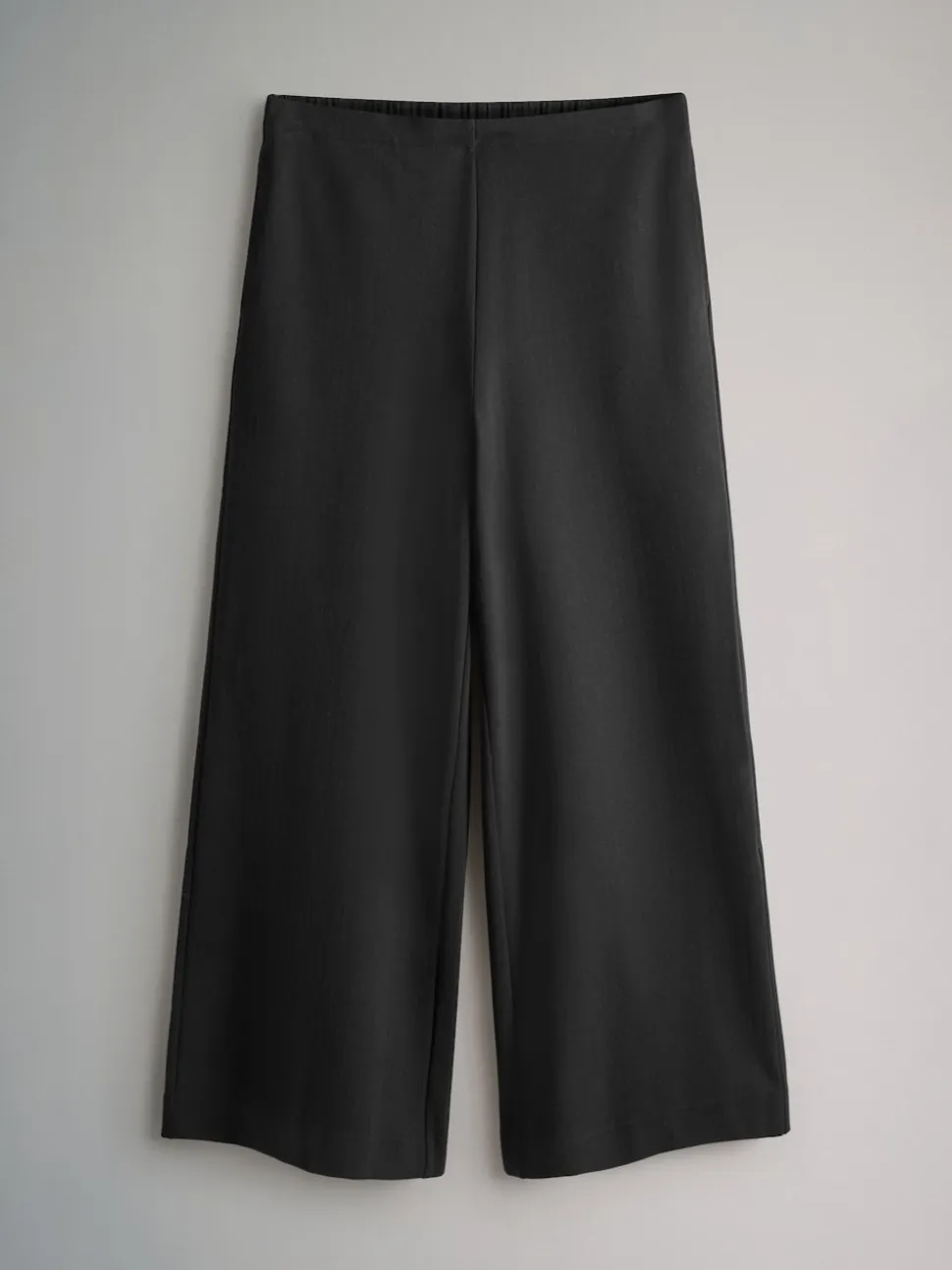The Set 2 Pack Ponte Pinstripe Wide Leg Trousers Black/Navy