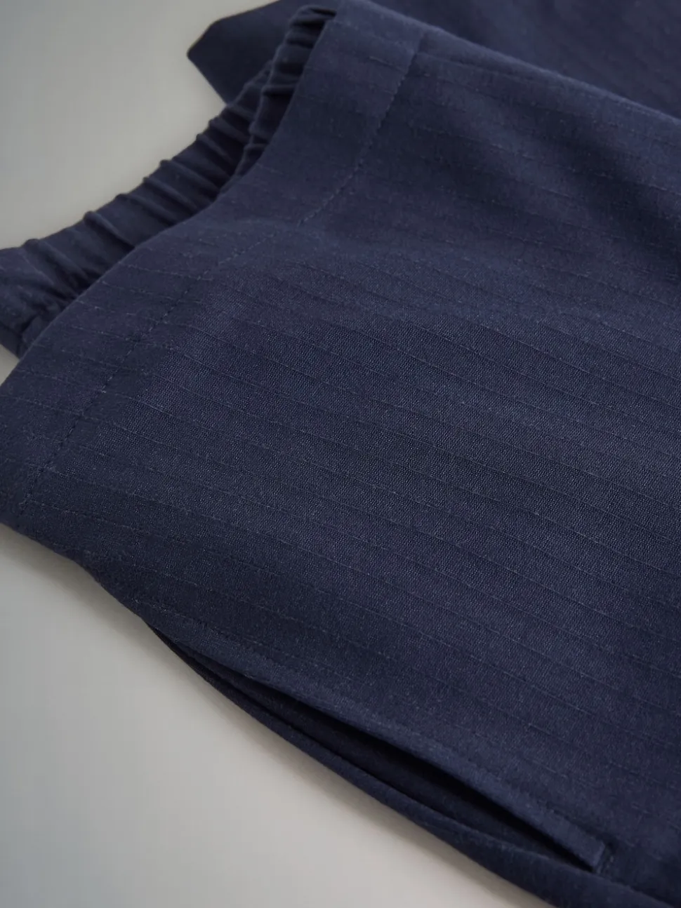 The Set 2 Pack Ponte Pinstripe Wide Leg Trousers Black/Navy