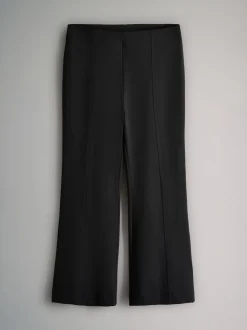 The Set 2 Pack Ponte Wide Leg Trousers Black