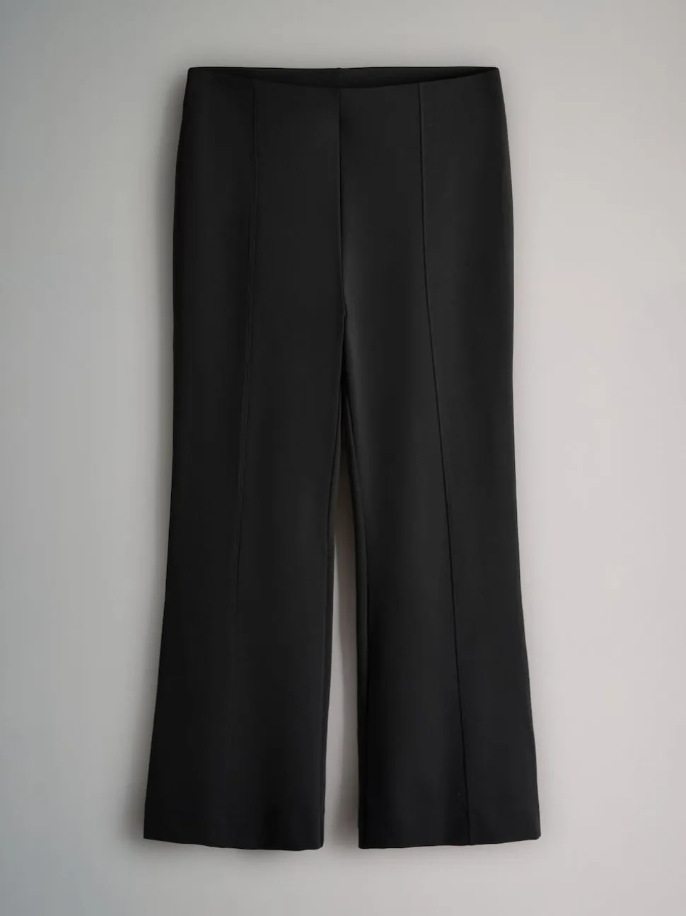 The Set 2 Pack Ponte Wide Leg Trousers Black