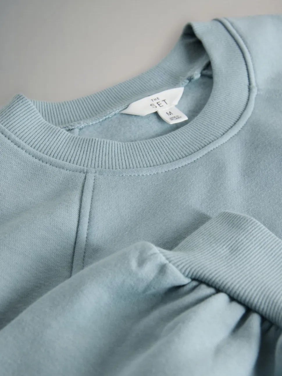 The Set 3 Pack Raglan Sweat Tops Blue/Light Blue/Cream