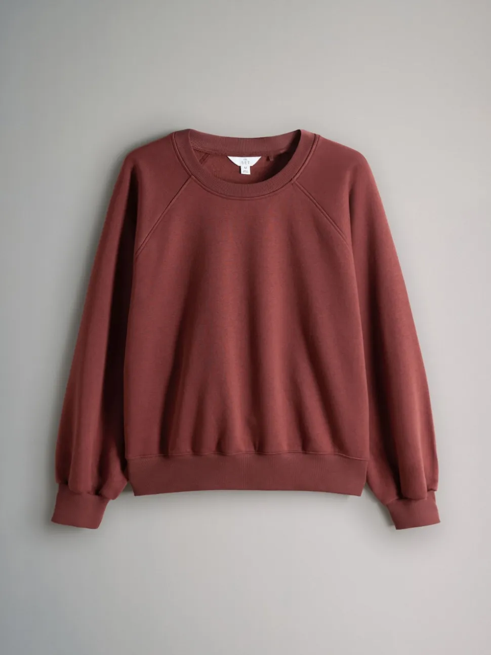 The Set 4 Pack Raglan Sweat Tops Chocolate Brown/Pinks/Cream