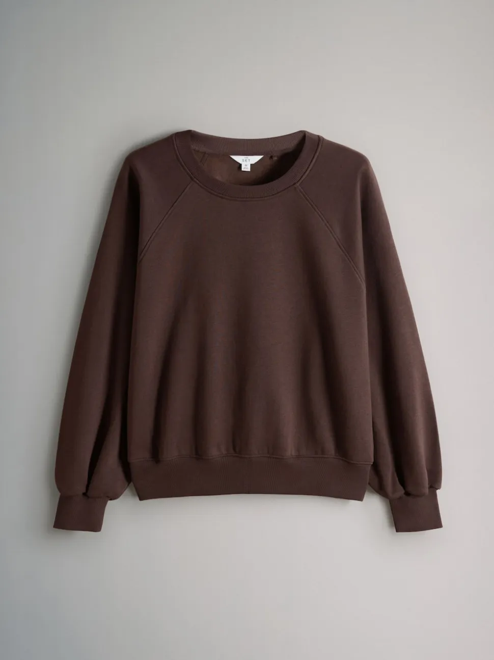 The Set 4 Pack Raglan Sweat Tops Chocolate Brown/Pinks/Cream