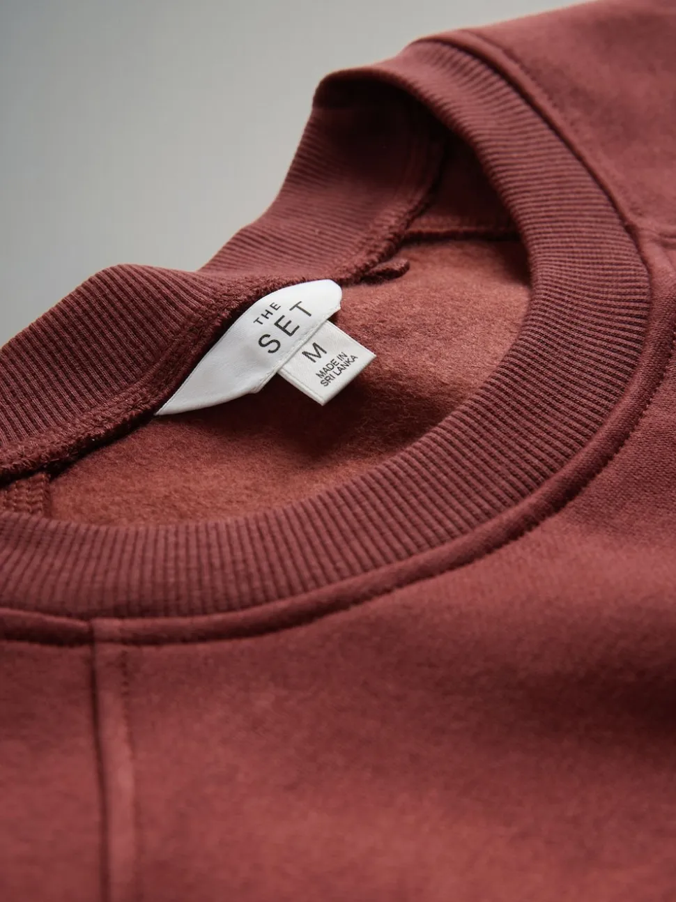 The Set 4 Pack Raglan Sweat Tops Chocolate Brown/Pinks/Cream