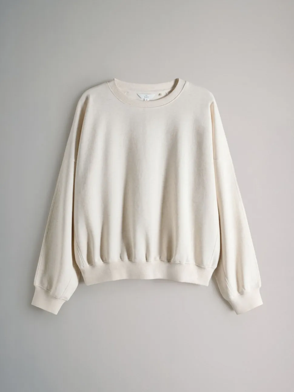 The Set 2 Pack Relaxed Crew Sweatshirt Chocolate Brown/Cream