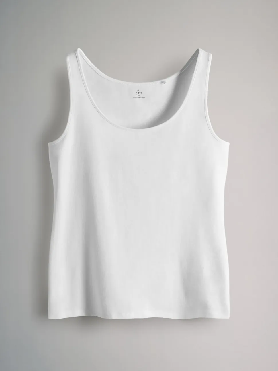 The Set 7 Pack Scoop Neck Vests Black/White/Brown/Light Brown/Cream/White