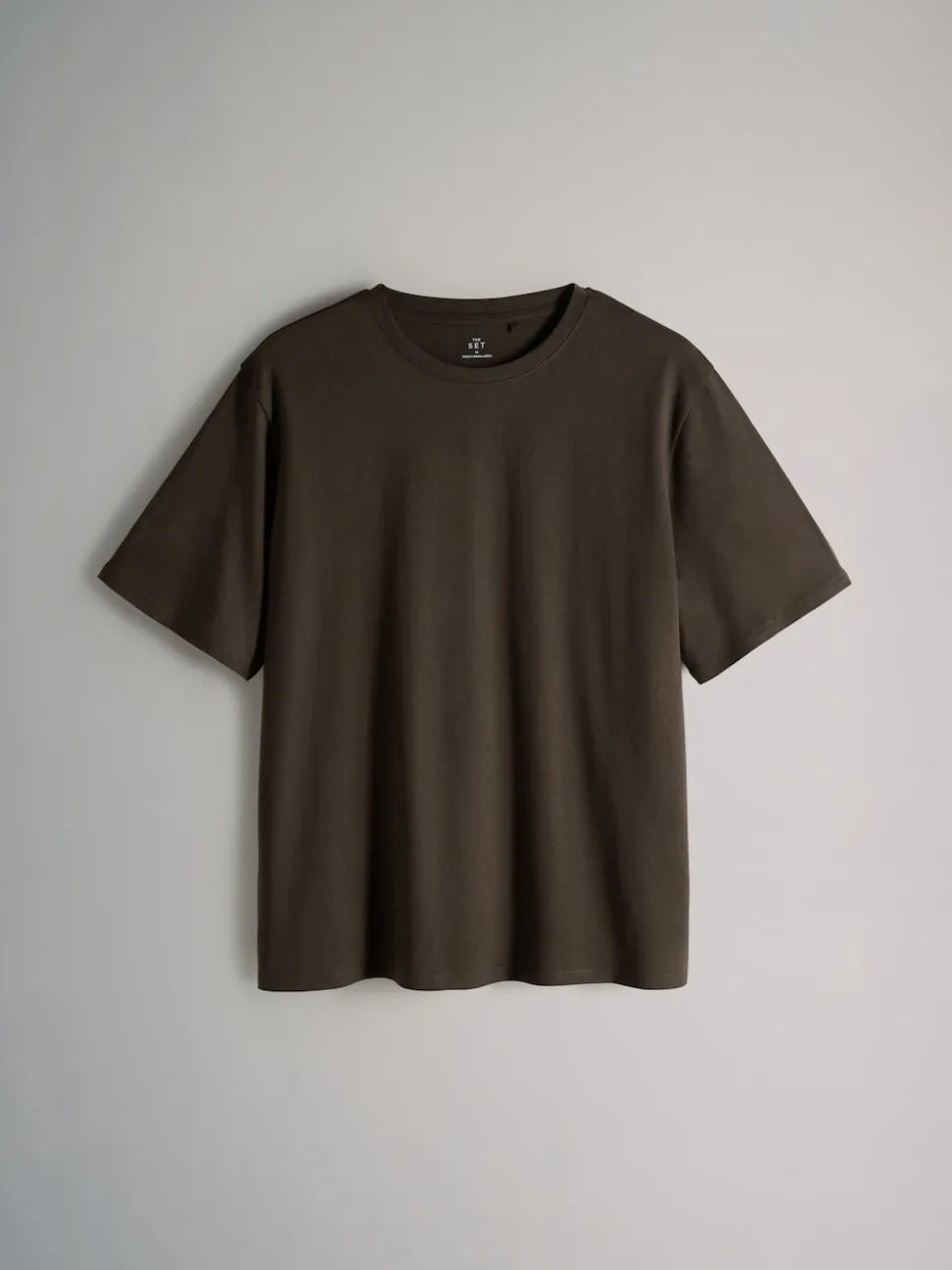 The Set 7 Pack Short Sleeve T-Shirts Black/Chocolate Brown/Neutrals/White