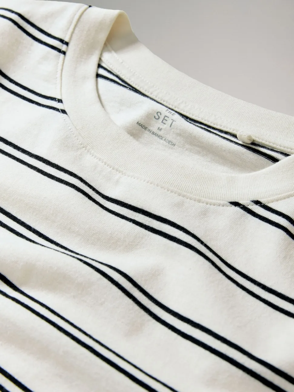 The Set 3 Pack Short Sleeve T-Shirt Dresses Black/Chocolate Brown/Stripe