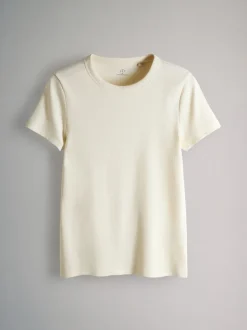 The Set 5 Pack Short Sleeve Ribbed T-Shirts Multi