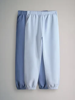 The Set 2 Pack Sweat Cuffed Joggers Blue/Light Blue