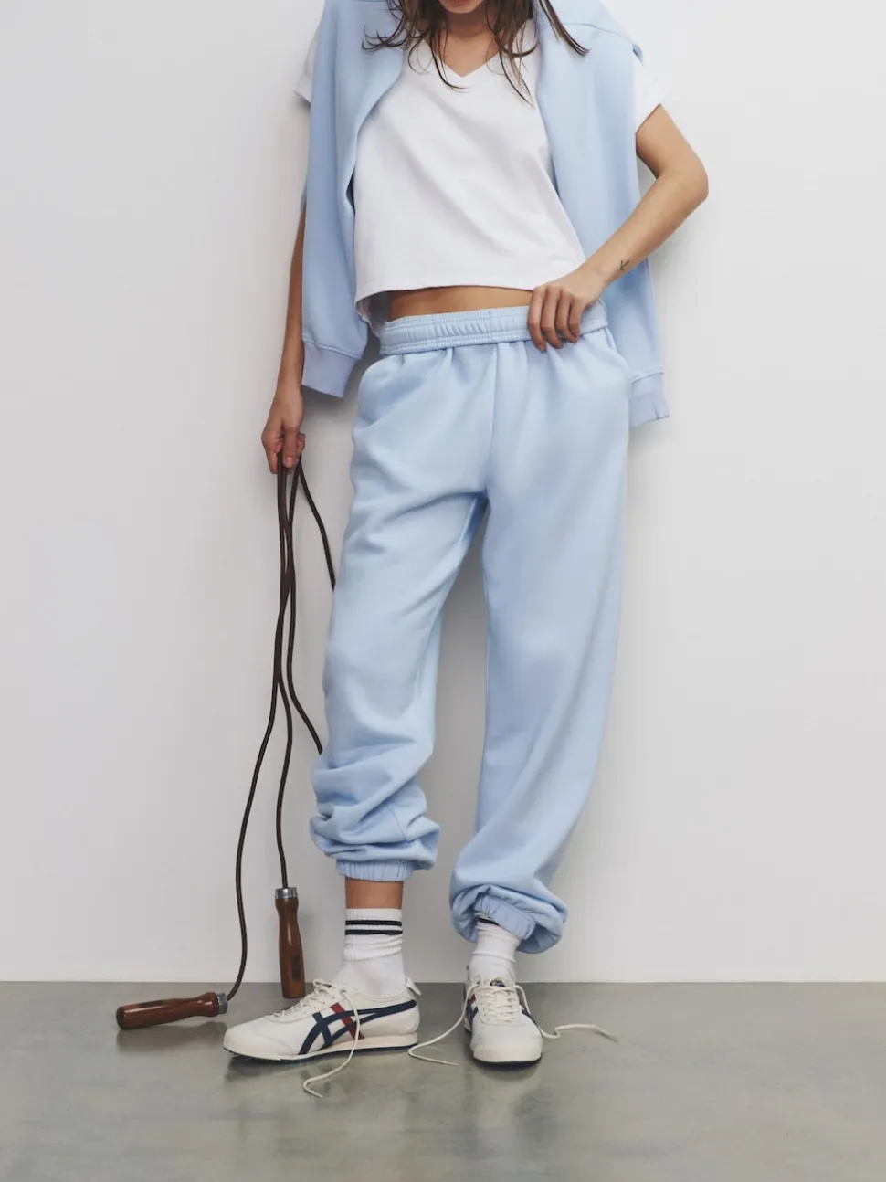 The Set 2 Pack Sweat Cuffed Joggers Blue/Light Blue