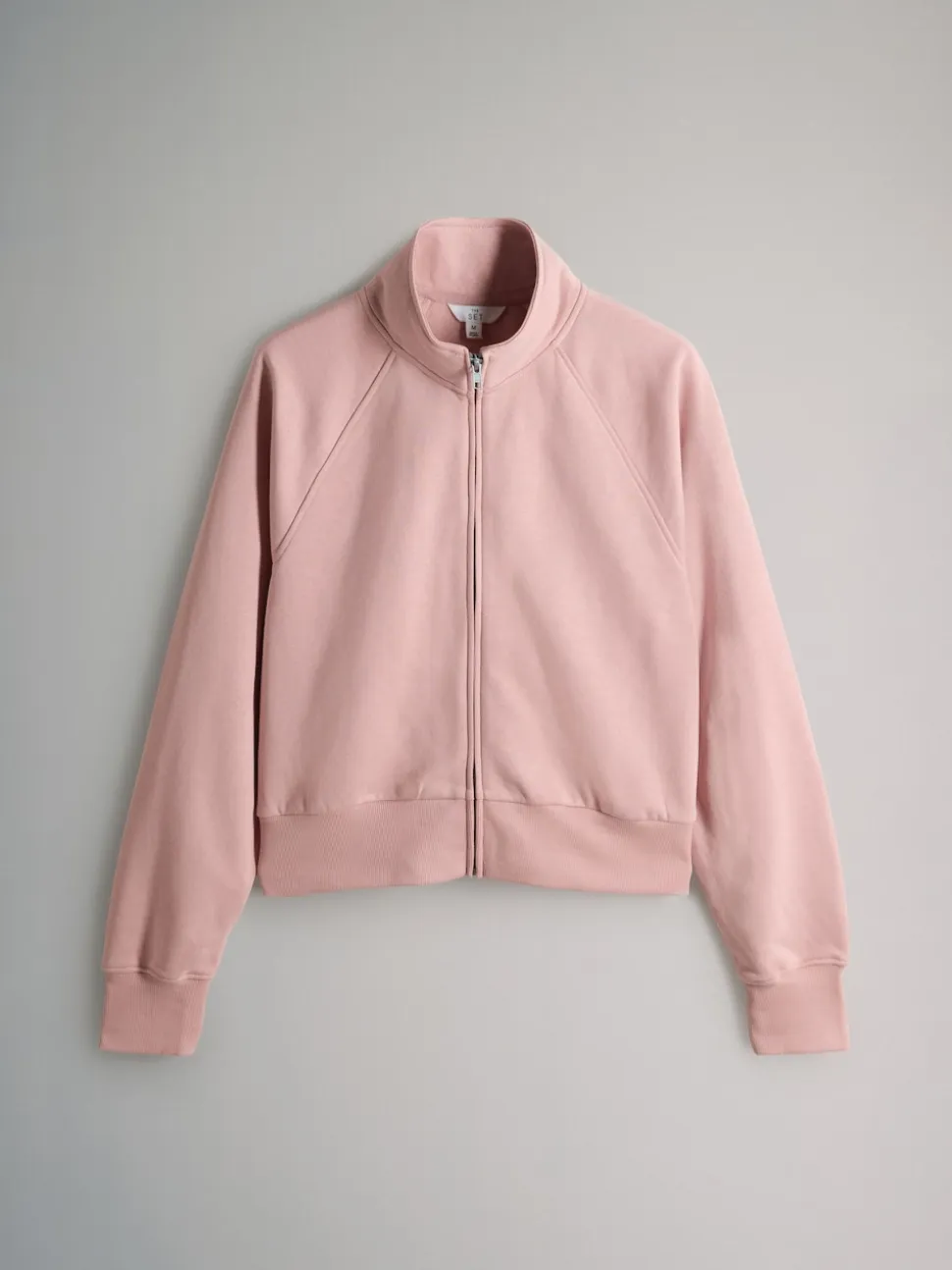 The Set 2 Pack Zip Cropped Funnel Neck Jackets Pink/Blue