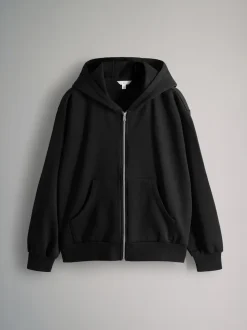 The Set 2 Pack Zip Though Hoodies Black/Grey Marl