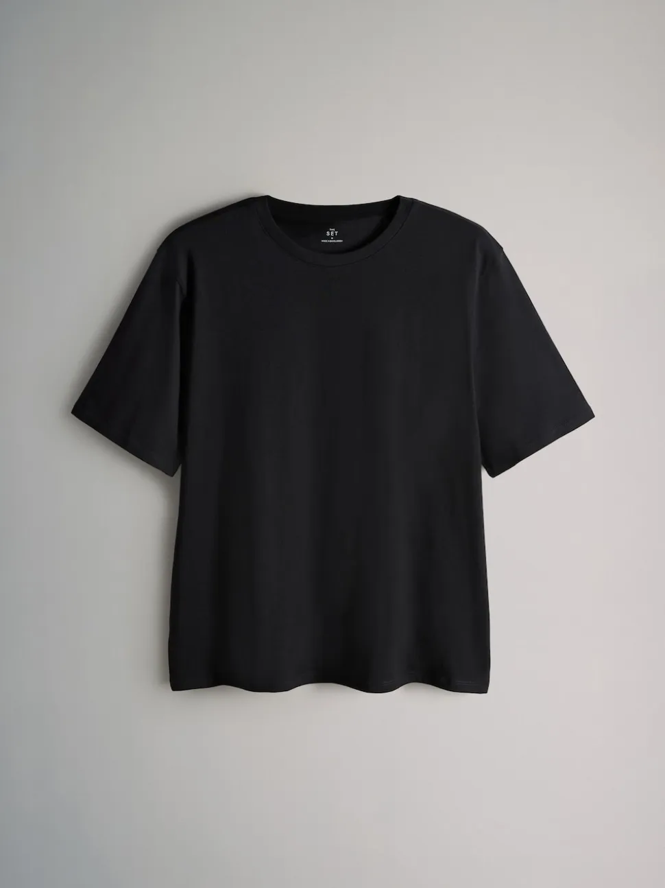 The Set Black/White/Red/Neutrals 10 Pack Short Sleeve Relaxed Fit Crew Neck T-Shirts