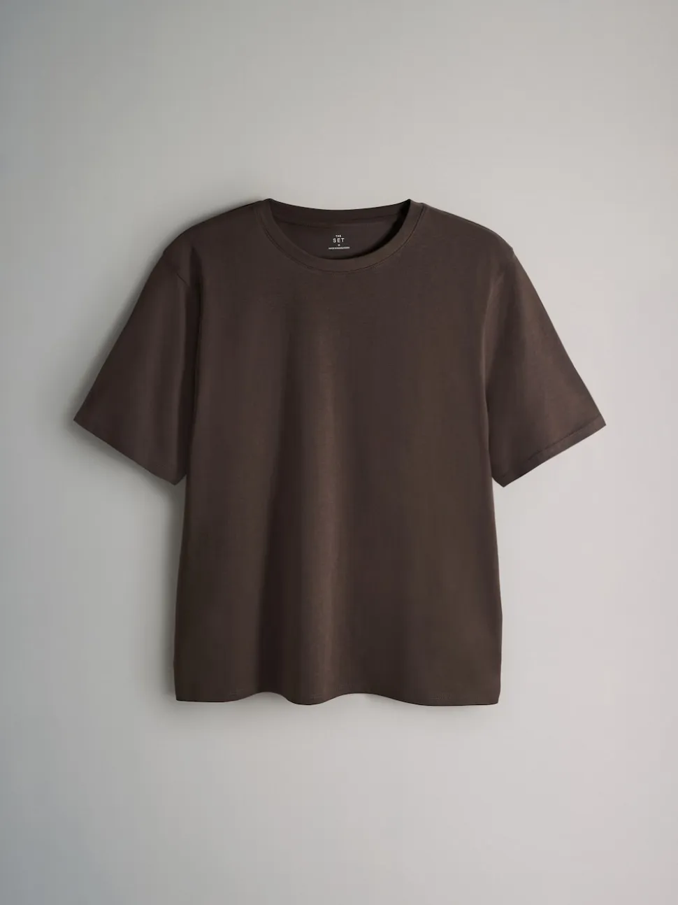 The Set Black/White/Red/Neutrals 10 Pack Short Sleeve Relaxed Fit Crew Neck T-Shirts