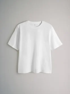 The Set Black/White/Red/Neutrals 10 Pack Short Sleeve Relaxed Fit Crew Neck T-Shirts