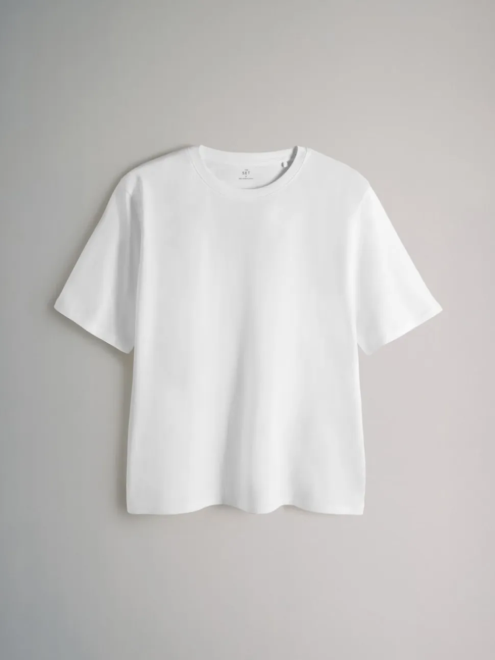 The Set Black/White/Red/Neutrals 10 Pack Short Sleeve Relaxed Fit Crew Neck T-Shirts