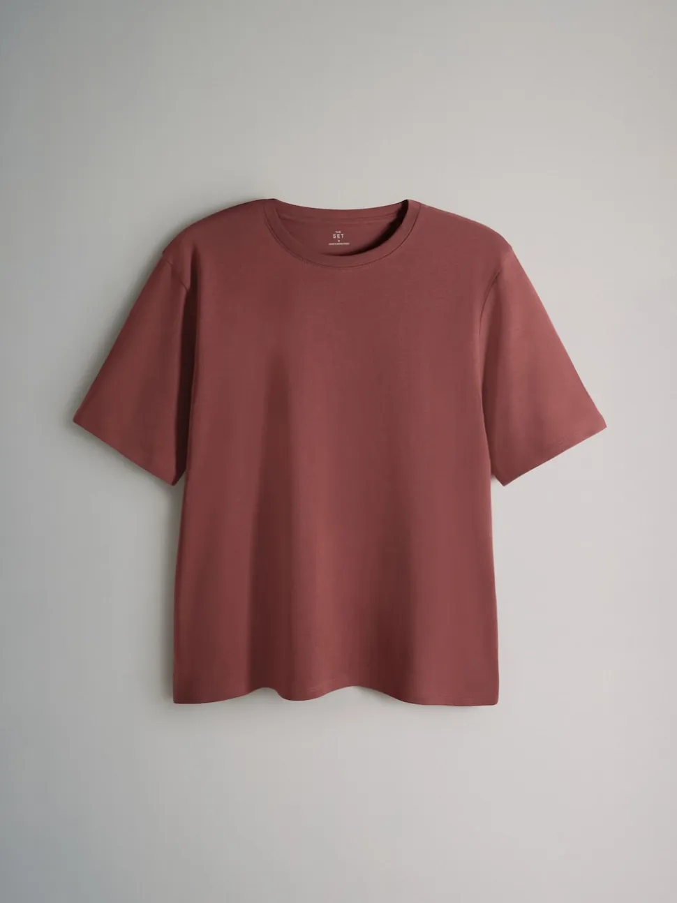 The Set Black/White/Red/Neutrals 10 Pack Short Sleeve Relaxed Fit Crew Neck T-Shirts