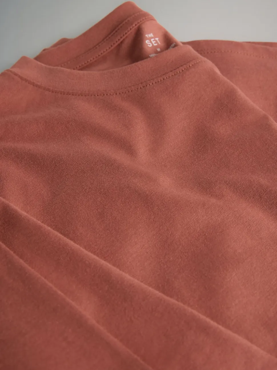 The Set Black/White/Red/Neutrals 10 Pack Short Sleeve Relaxed Fit Crew Neck T-Shirts