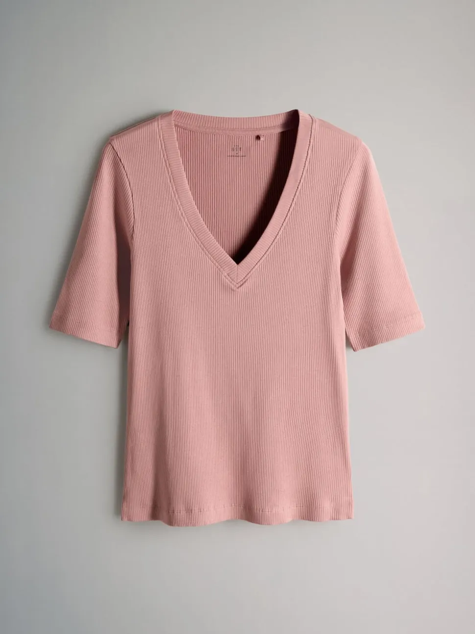 The Set Multi 5 Pack V-Neck Short Sleeve Ribbed T-Shirts