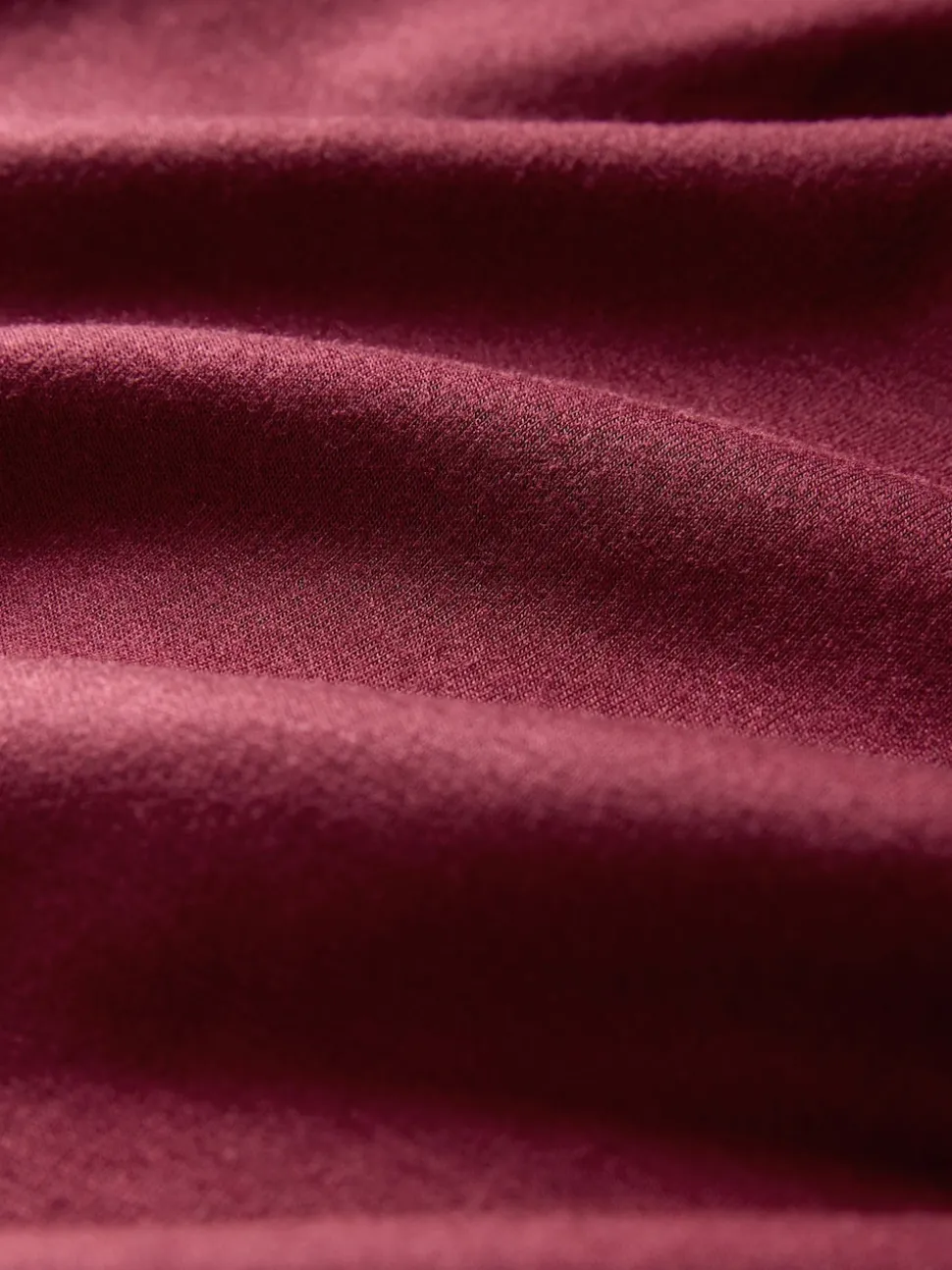 The Set Oversized Modal Zip Through Sweatshirt & Joggers Set Burgundy Red