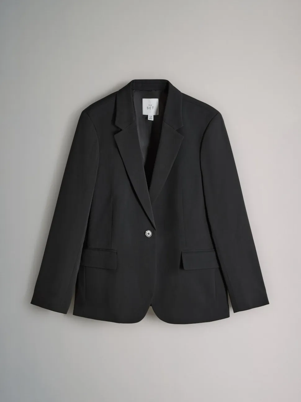 The Set Single Breasted Blazer Black