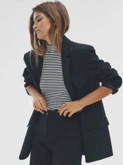 The Set Single Breasted Blazer Black