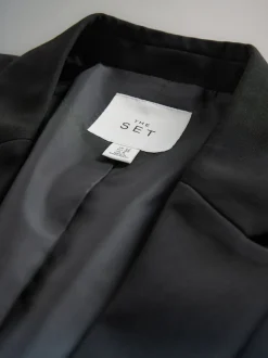 The Set Single Breasted Blazer Black